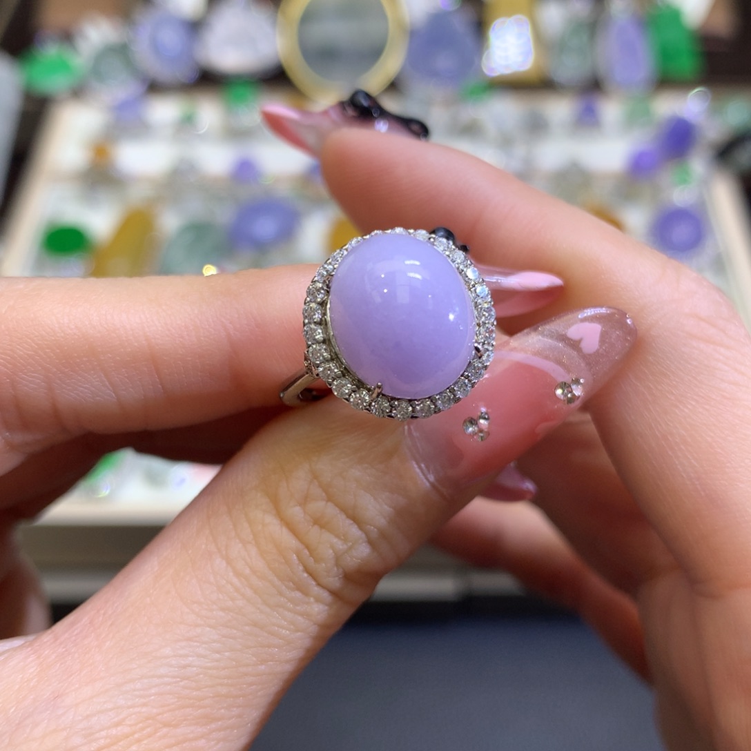 翡翠颈饰银S925镶嵌翡翠