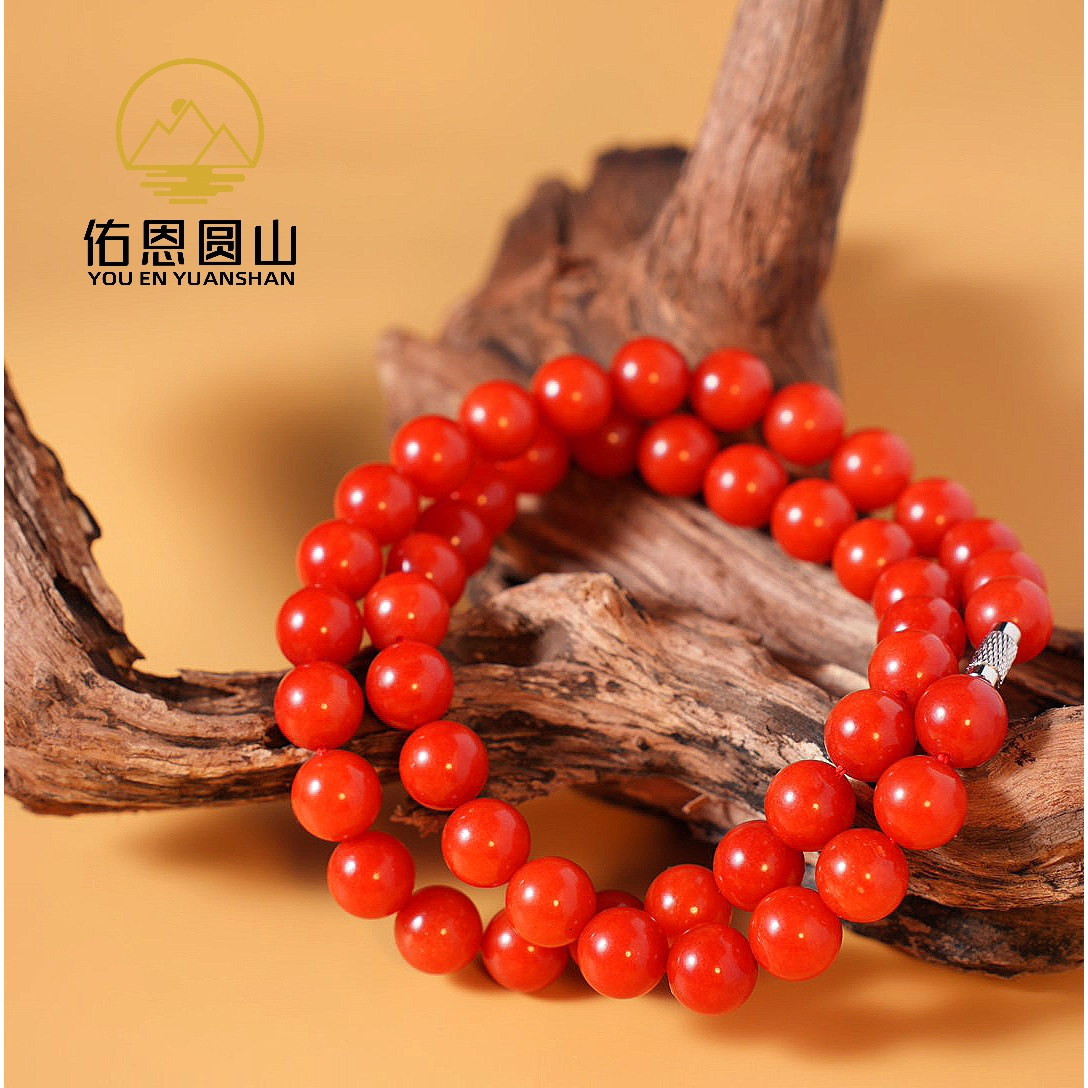 【大富大贵】圆山精品锦红南红项链