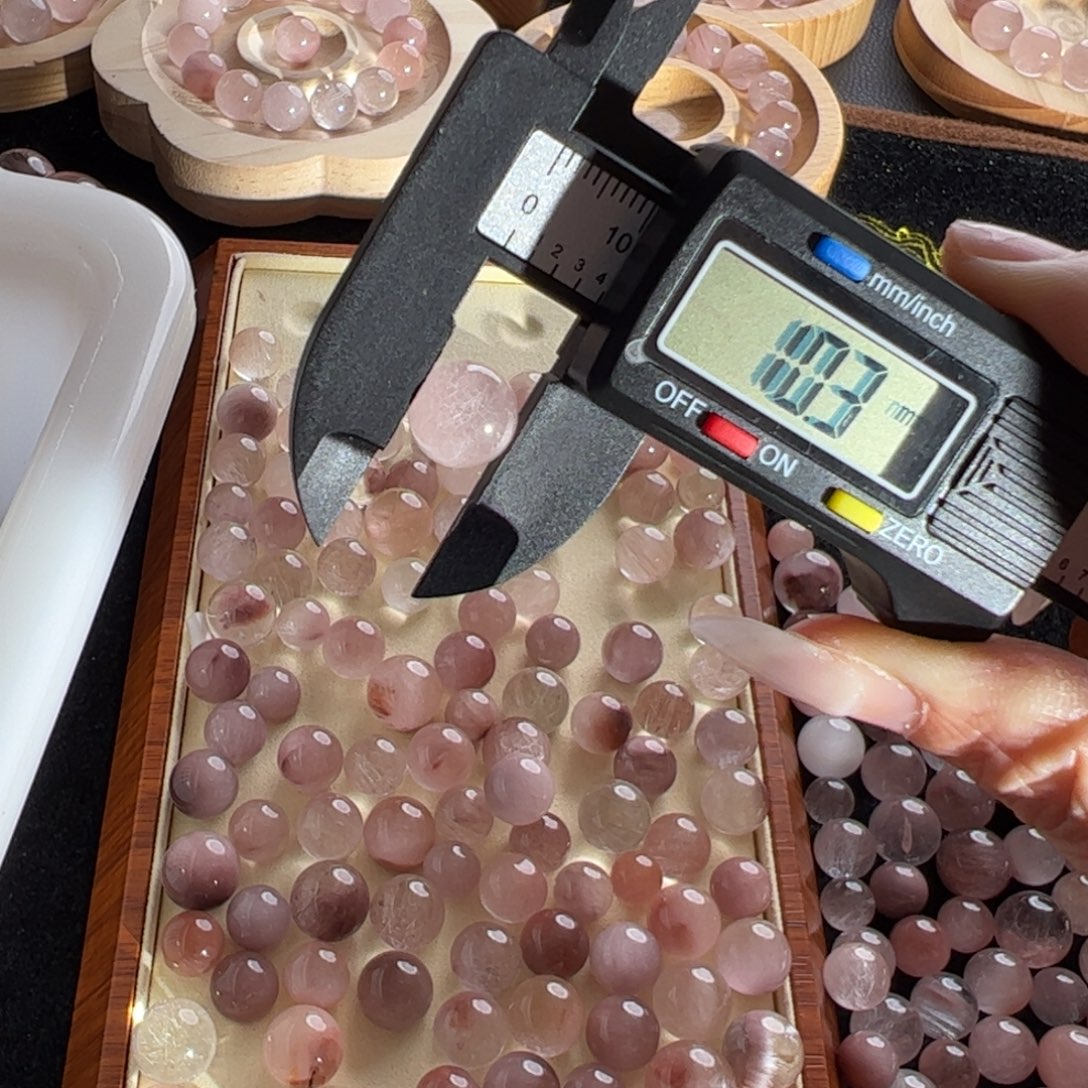 A***n水晶手链未镶嵌10.3m定制通孔不退不换