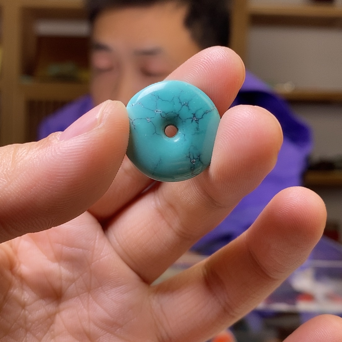 绿松石未镶嵌平安扣