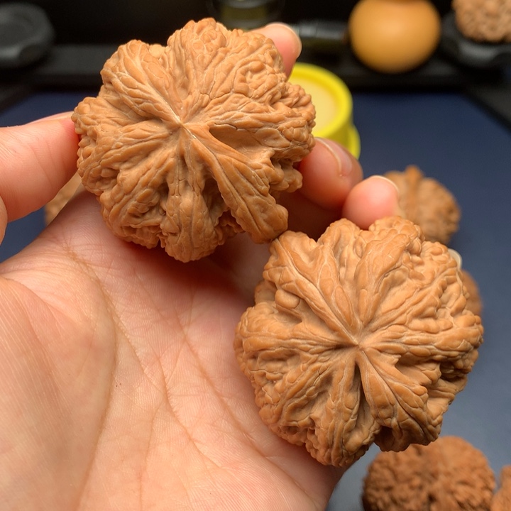 文玩核桃把件48球体大粗筋全品