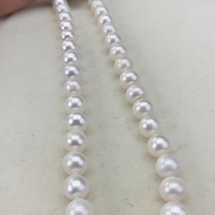 淡水珍珠颈饰未镶嵌卡9冷白