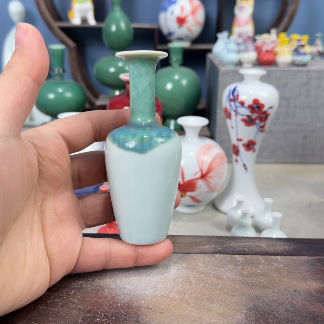 陶瓷手工小花器摆件