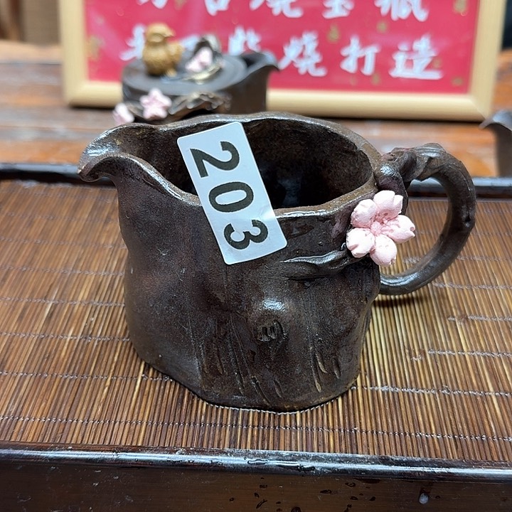 纯手工制作粗陶茶具