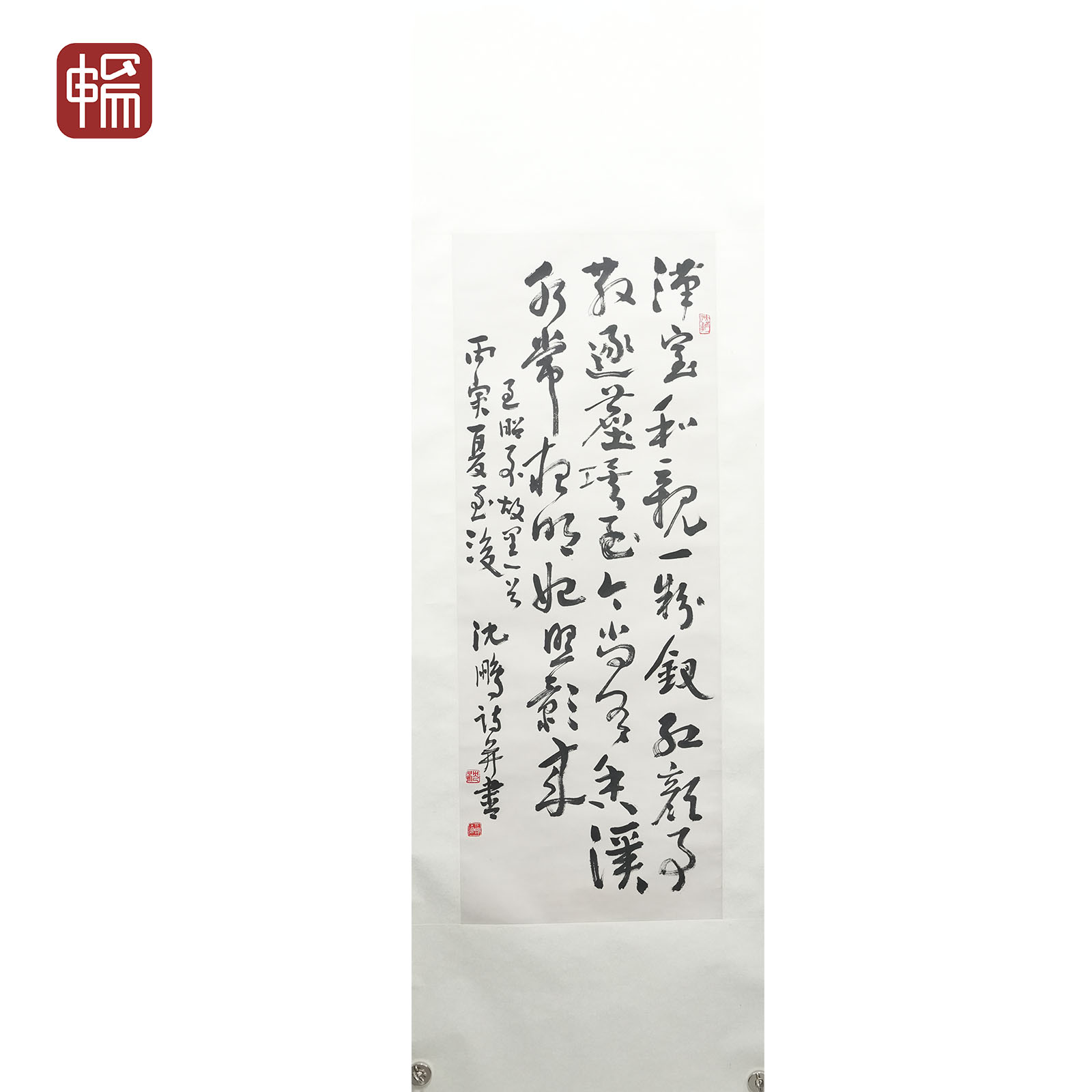 A122 草书书法 沈鹏 118*45（4.78）纸本立轴 MZ