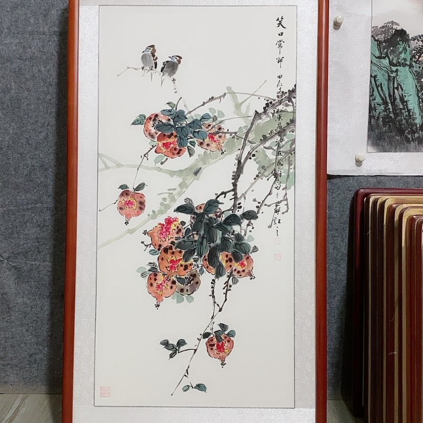 【闪购商品】国画书画作品带框125×65