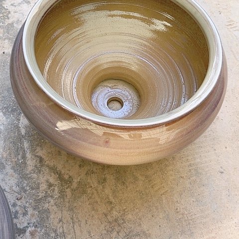 红陶景德镇手工制作花盆