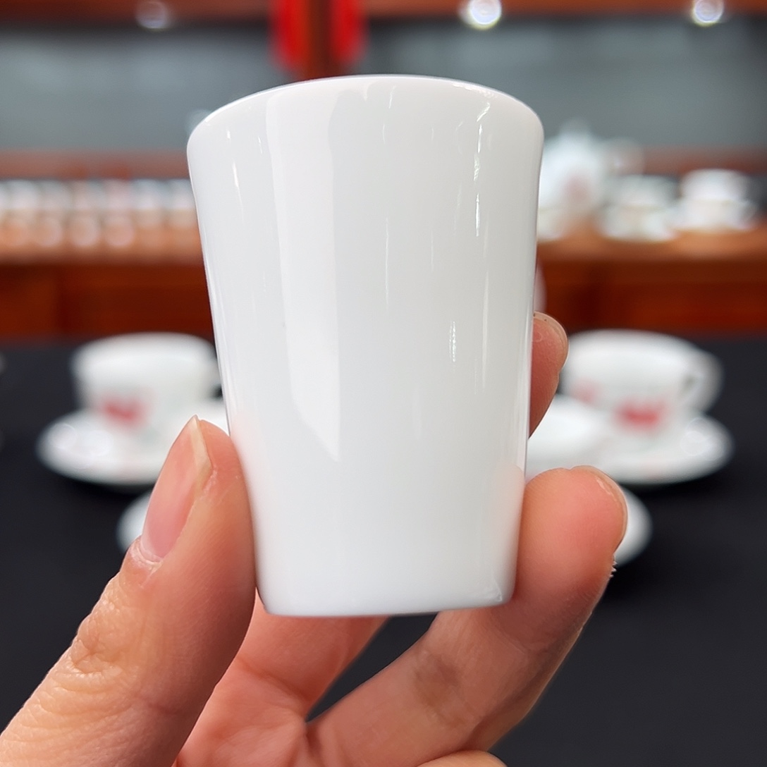 柴窑素胎闻香杯杯