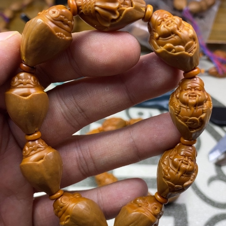 橄榄核手串/手链橄榄核雕工艺手串