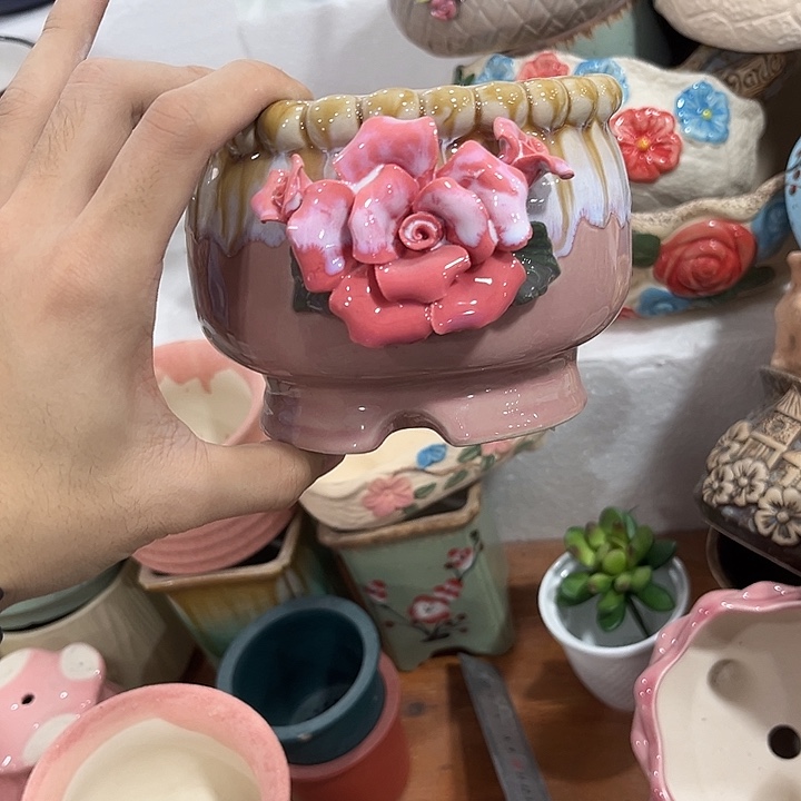 福利价陶瓷花盆全场10包邮