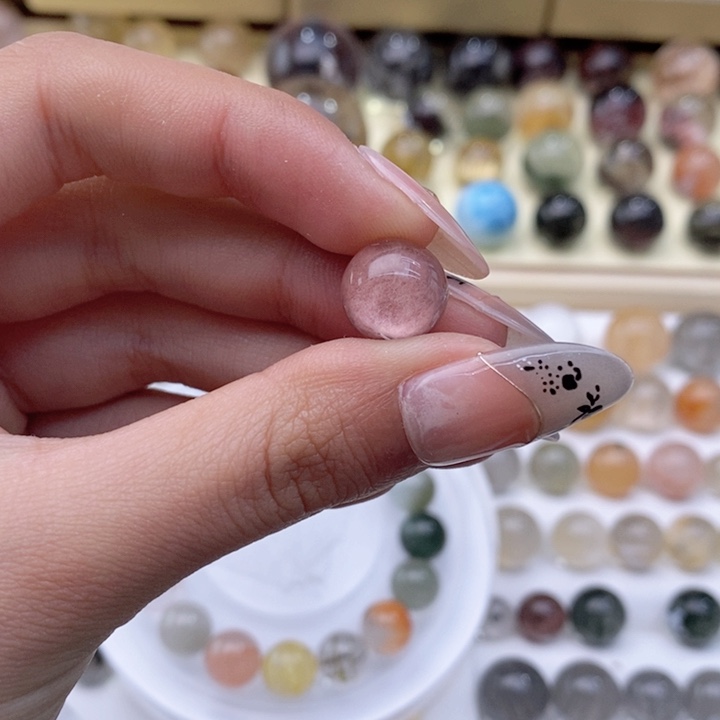 水晶颈饰未镶嵌1*打孔no退换