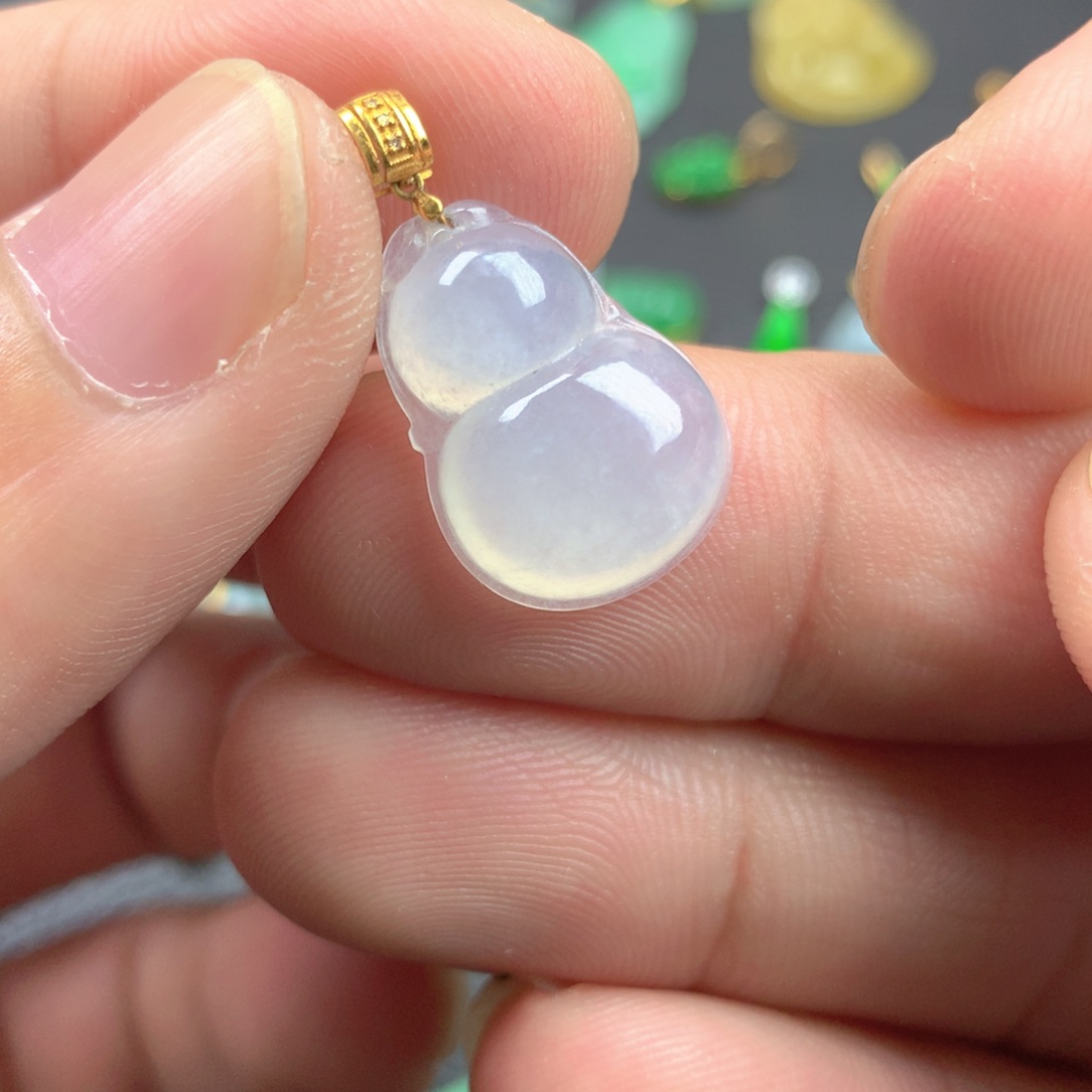 【闪购商品】颈饰18K金镶嵌翡翠翡翠