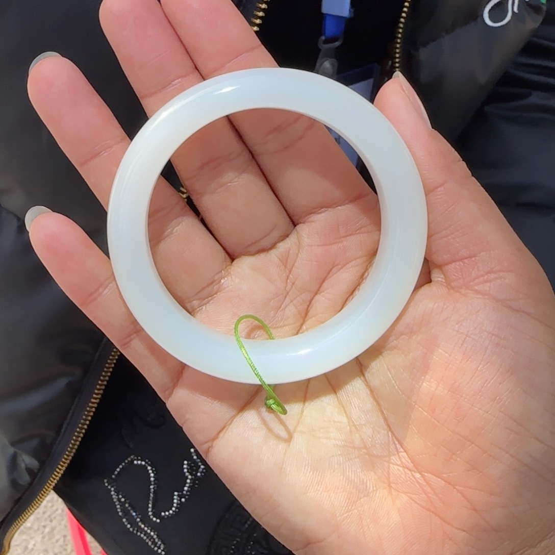 和田玉手镯未镶嵌55