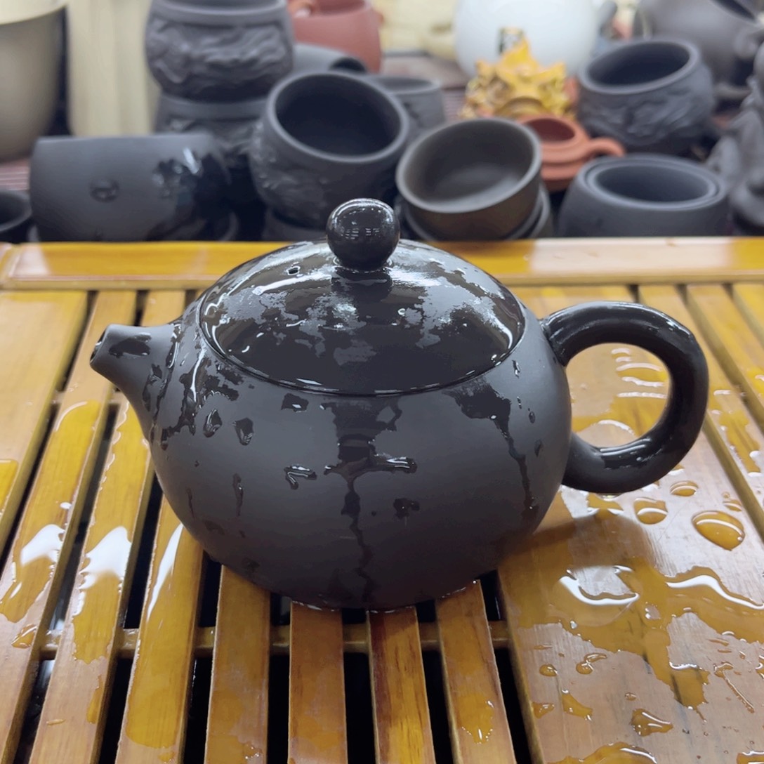 黑珍珠凤鸣西施壶