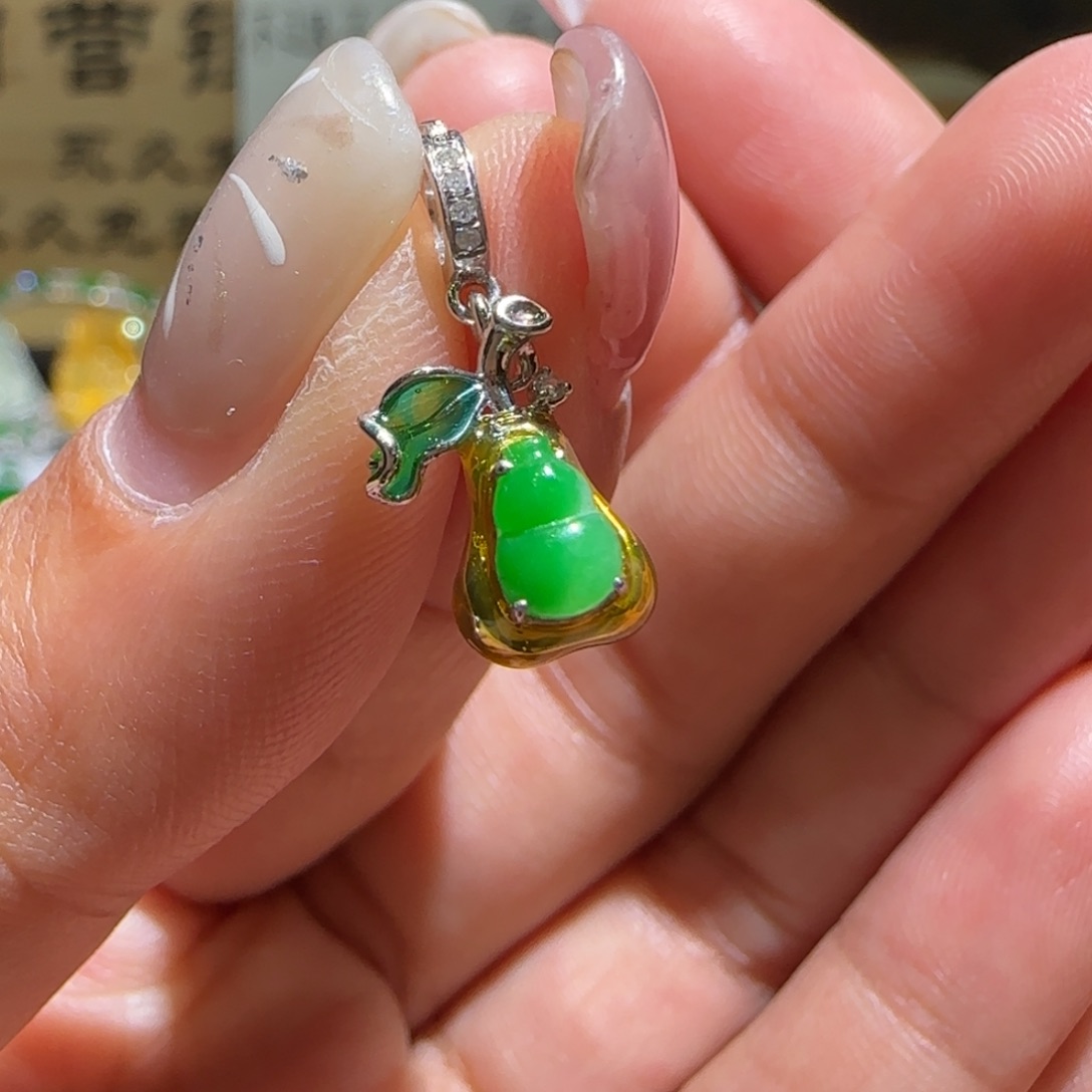 【闪购商品】翡翠颈饰18K金镶嵌缅甸