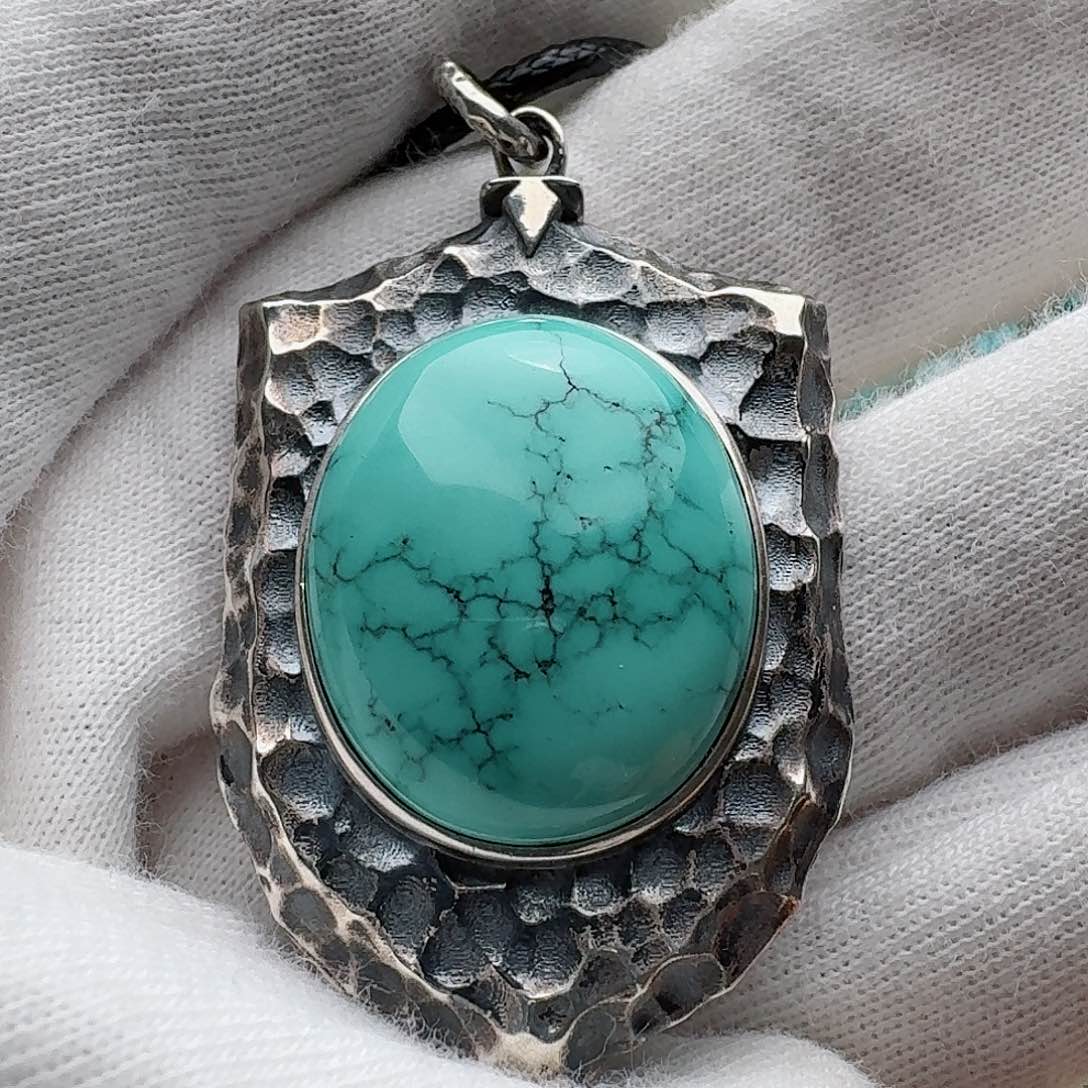 绿松石配饰银S925镶嵌