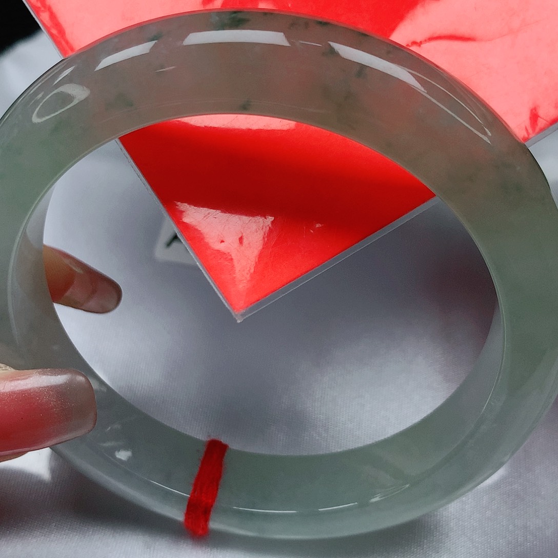 翡翠手镯未镶嵌缅甸天然a货翡翠59.8