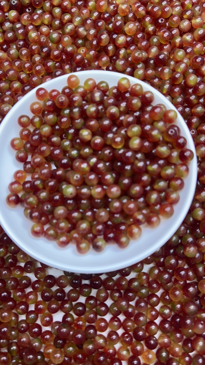 天然珠宝玉石 天然西瓜碧玺散珠Y1923  12MM 20颗（赠弹力绳）