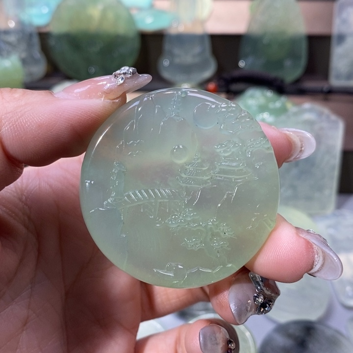 岫玉吊坠未镶嵌吊坠