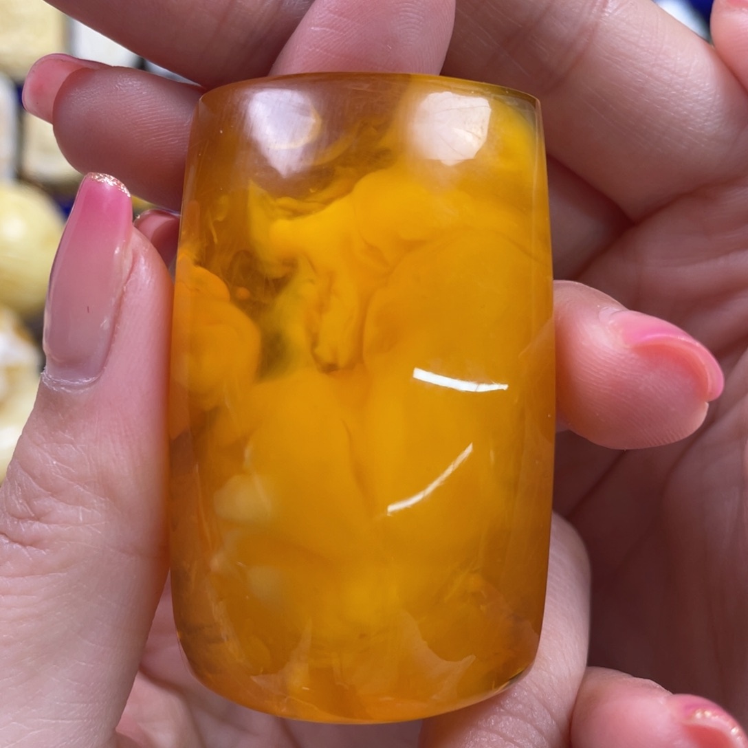 蜜蜡裸石未镶嵌琥珀蜜蜡
