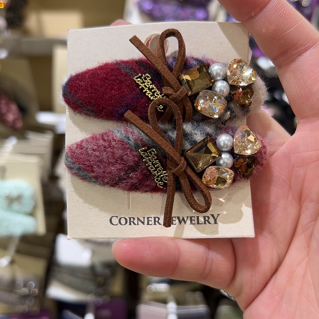 布艺非金属爆米花拜拜夹