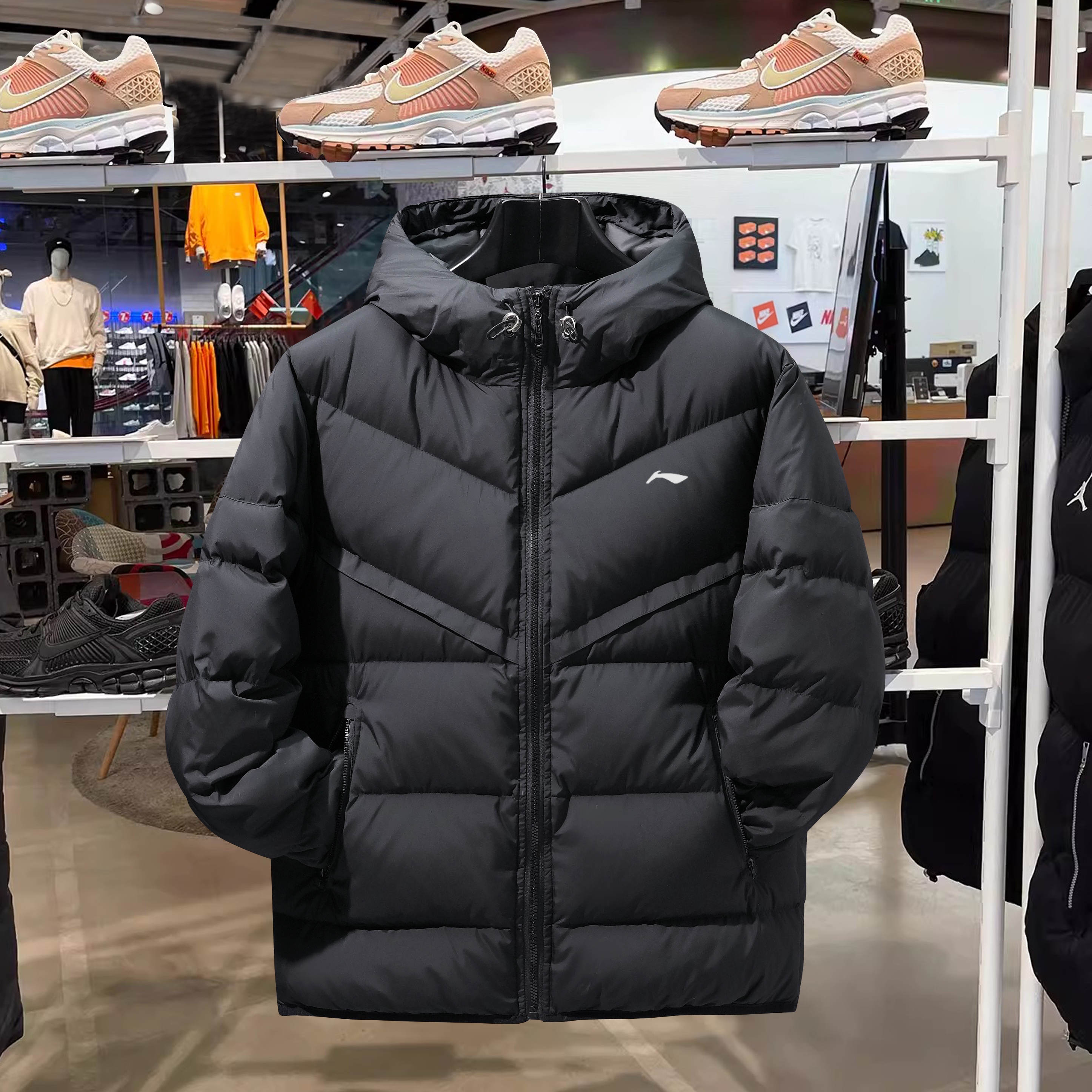 李i宁2025冬季新款爆款时尚潮流羽绒服加厚休闲短款羽绒服男外套