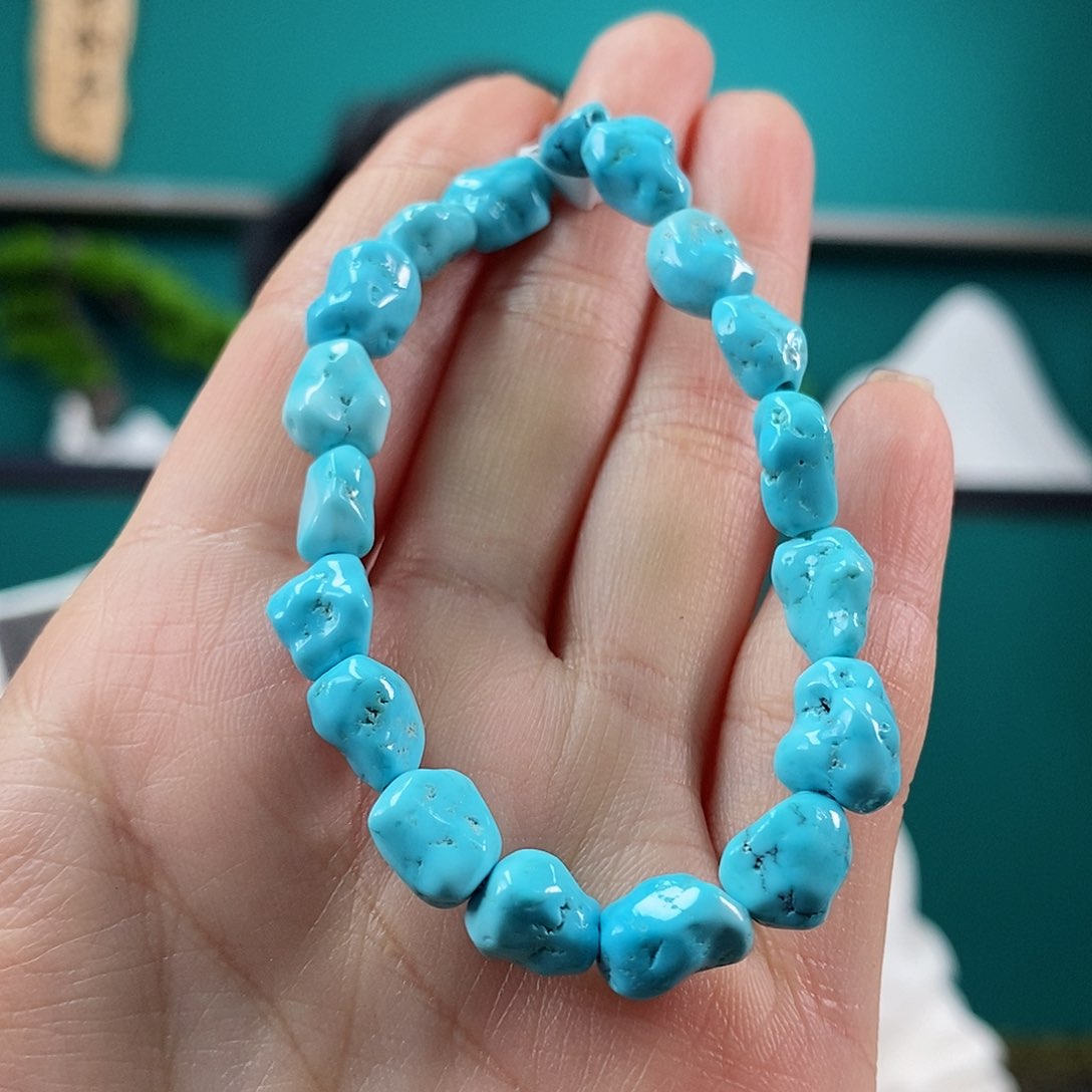 绿松石珠宝奇石未镶嵌@****茶