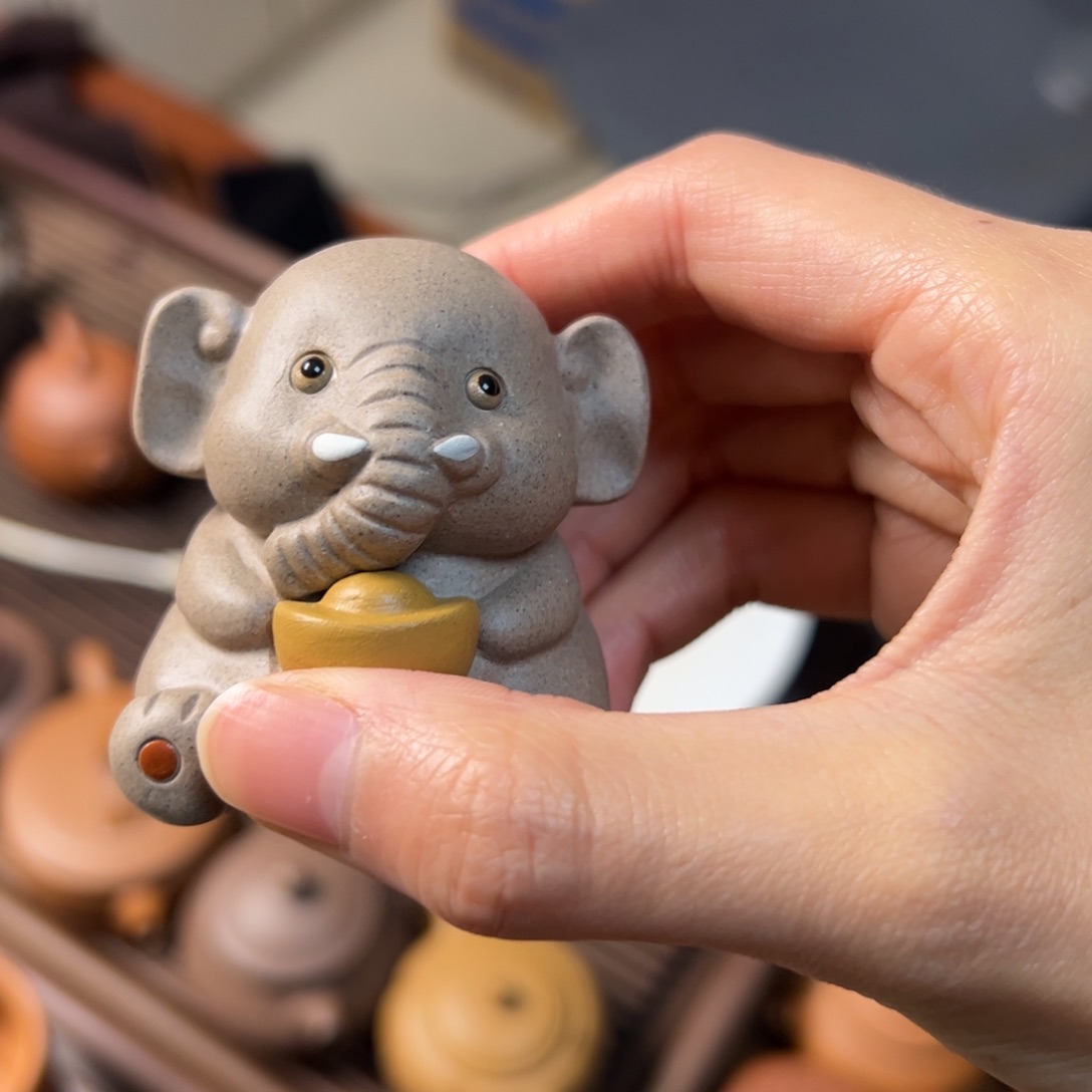 紫砂茶宠紫砂小象茶宠