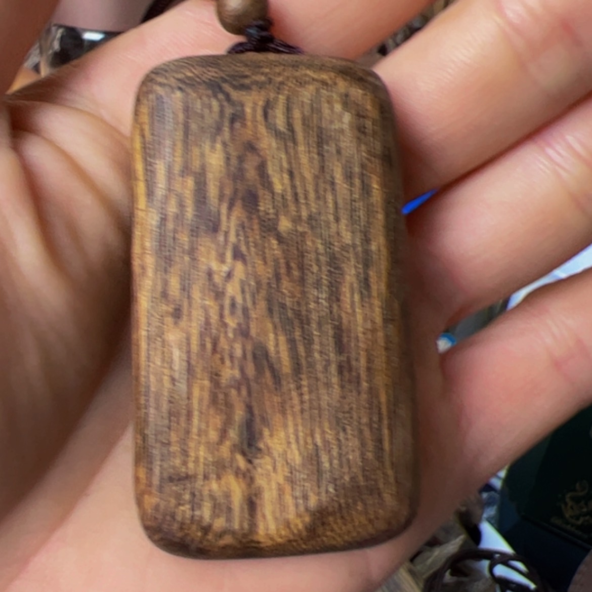 【闪购商品】沉香手把件啡奇楠白棋老料牌子10克