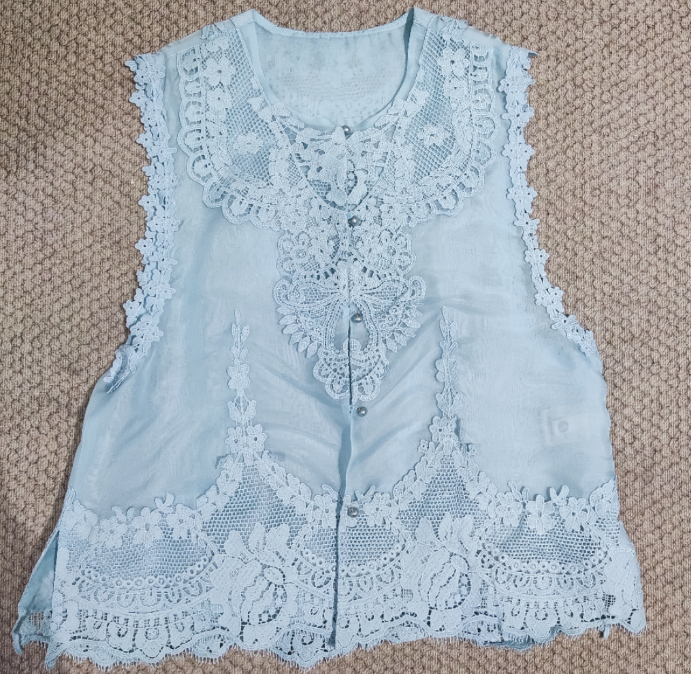 【诺彤】新中式夏季蕾丝柯根段无袖时尚百搭内搭SH0913