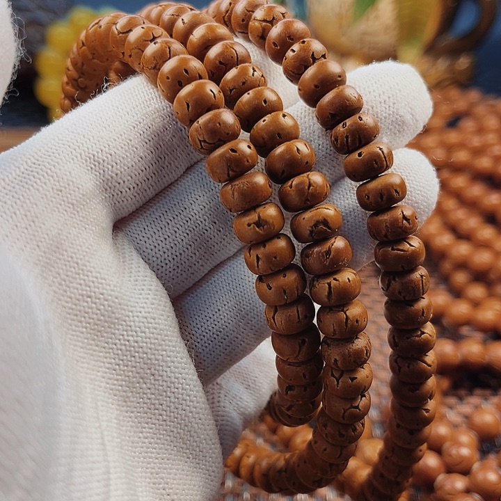 桃核手串5乘9核片挂