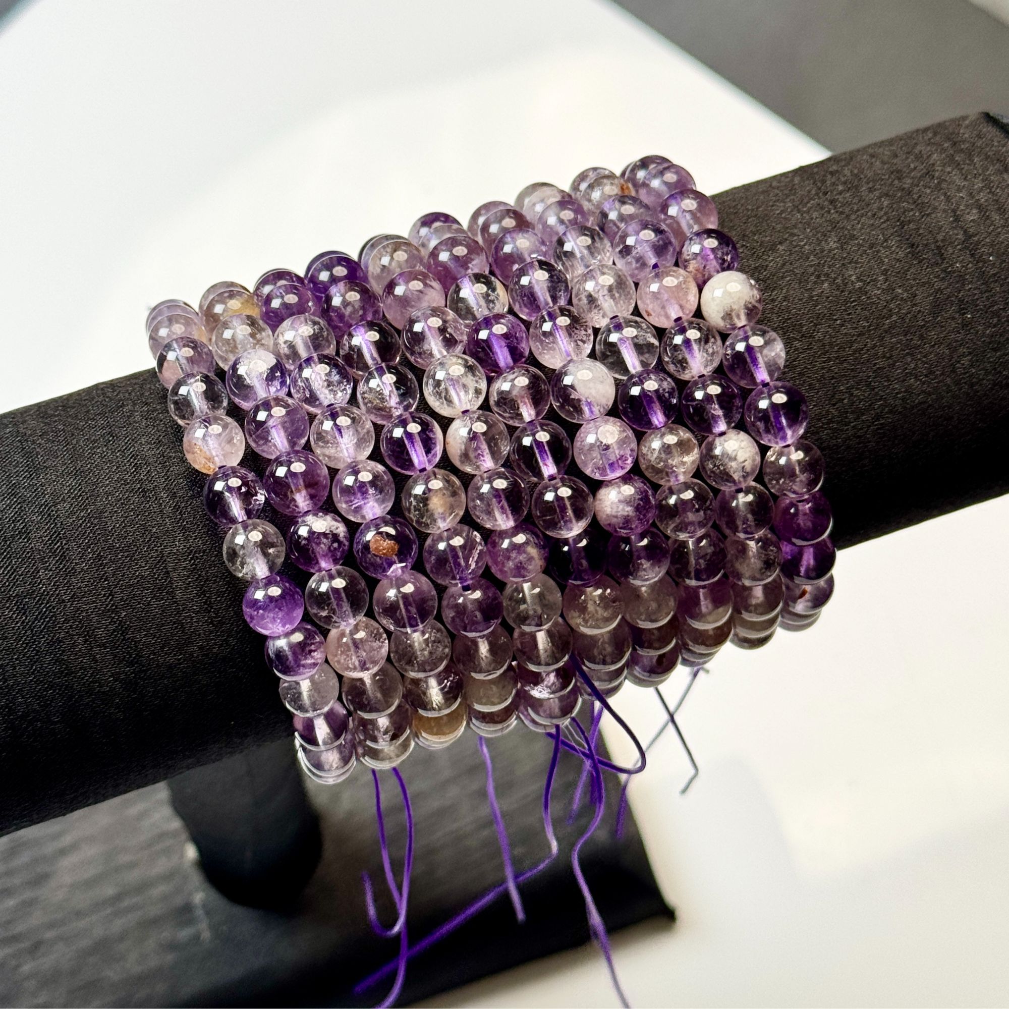 JWC0014紫幽灵手串（天然珠宝多样性发其一）