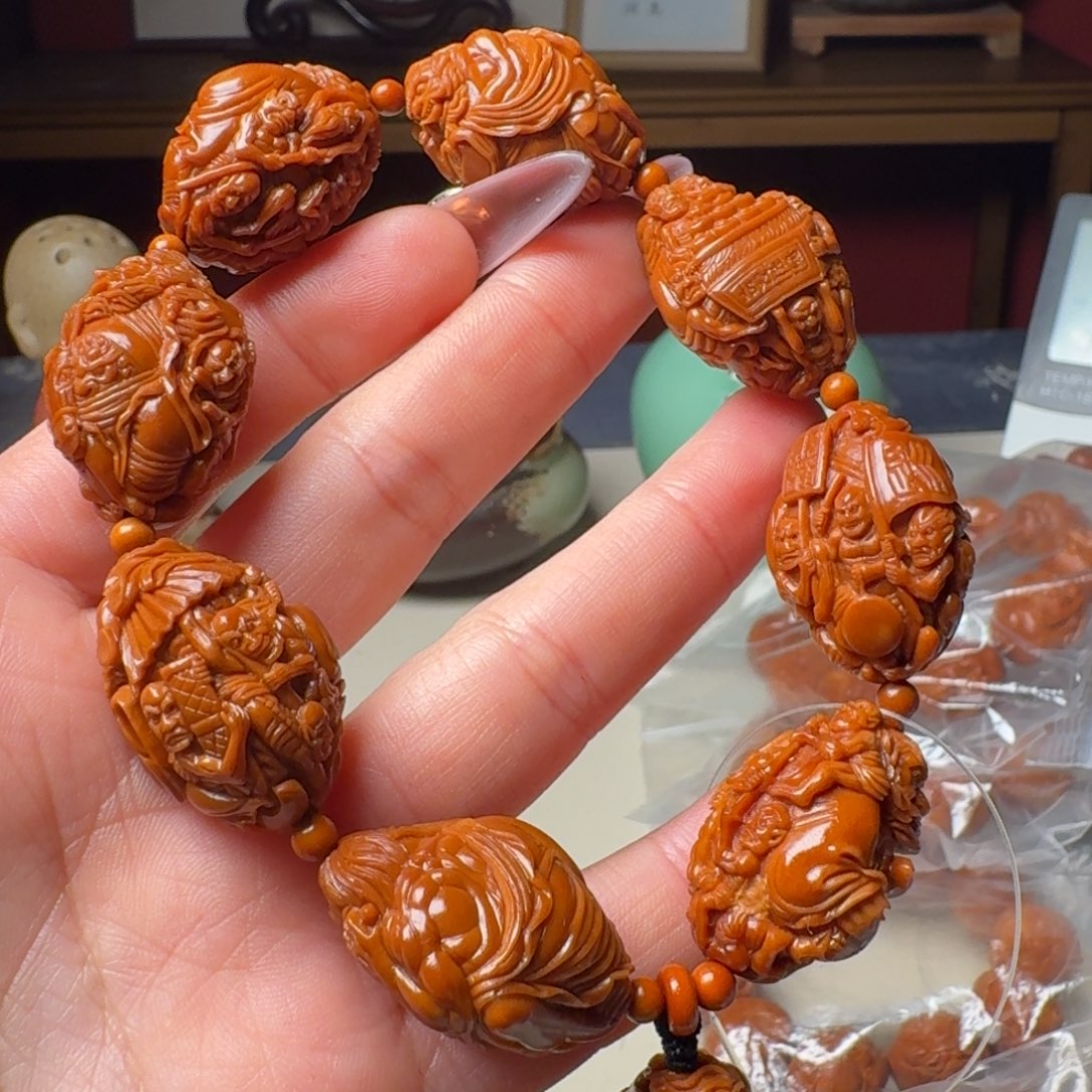 橄榄核手串/手链嘿*手工钟馗