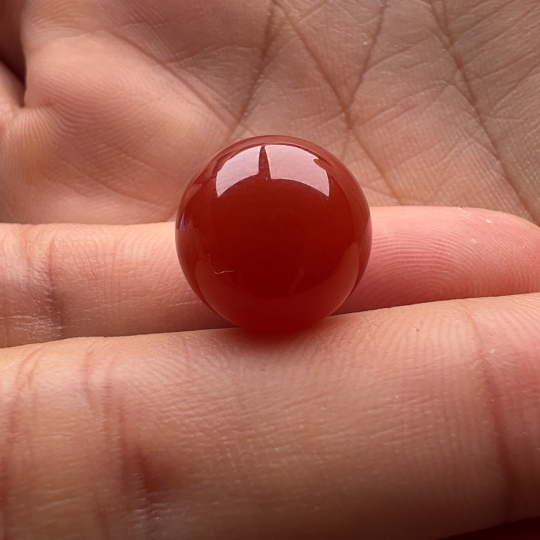 南红玛瑙未镶嵌圆珠13.1