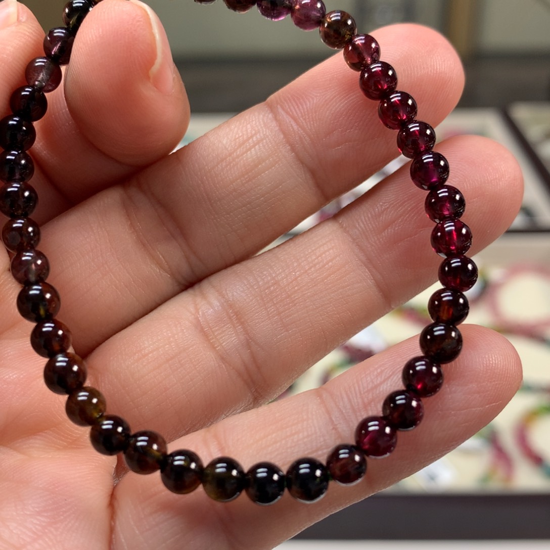 碧玺手链未镶嵌4.7左右