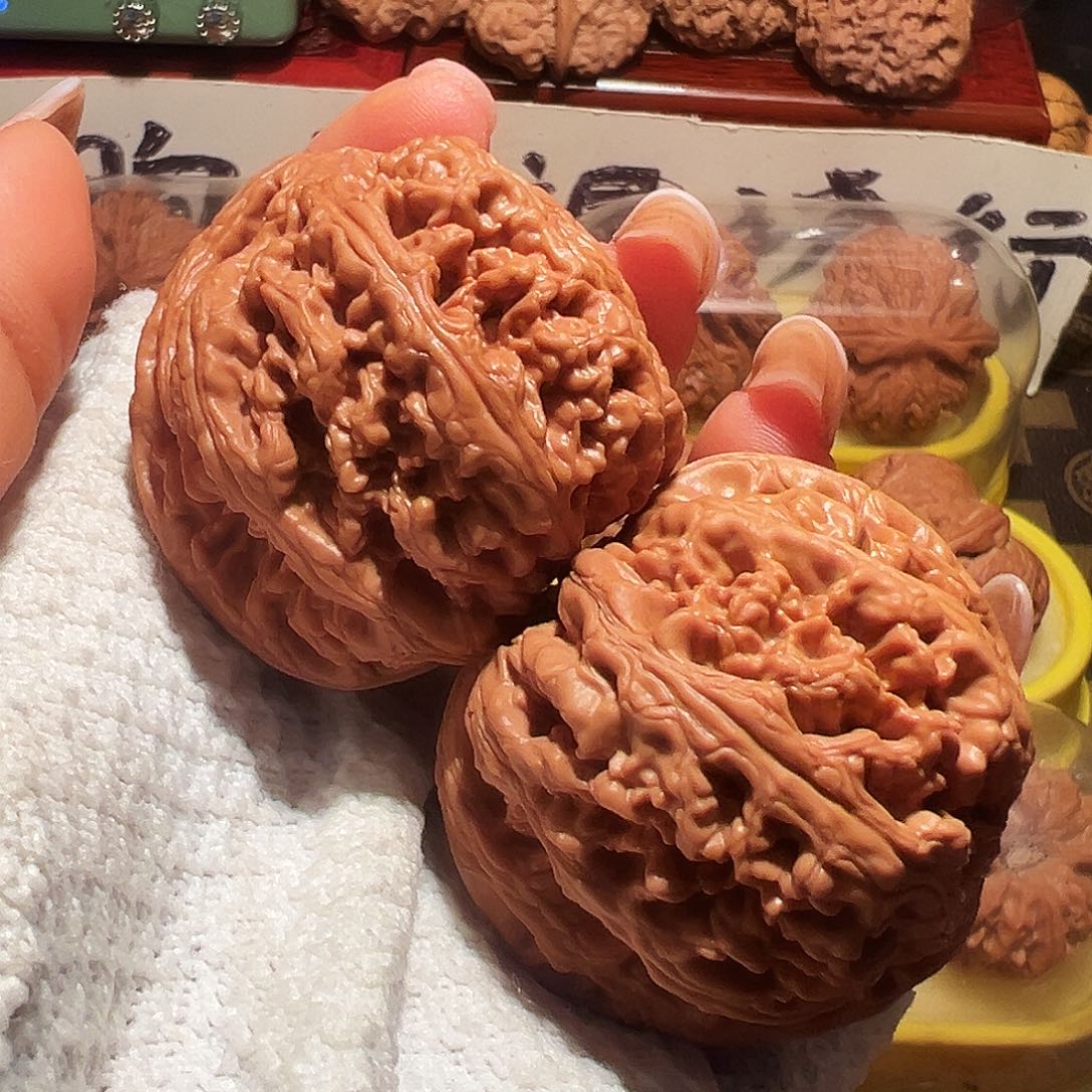 清***阁文玩核桃吊坠大粗筋异形座山雕