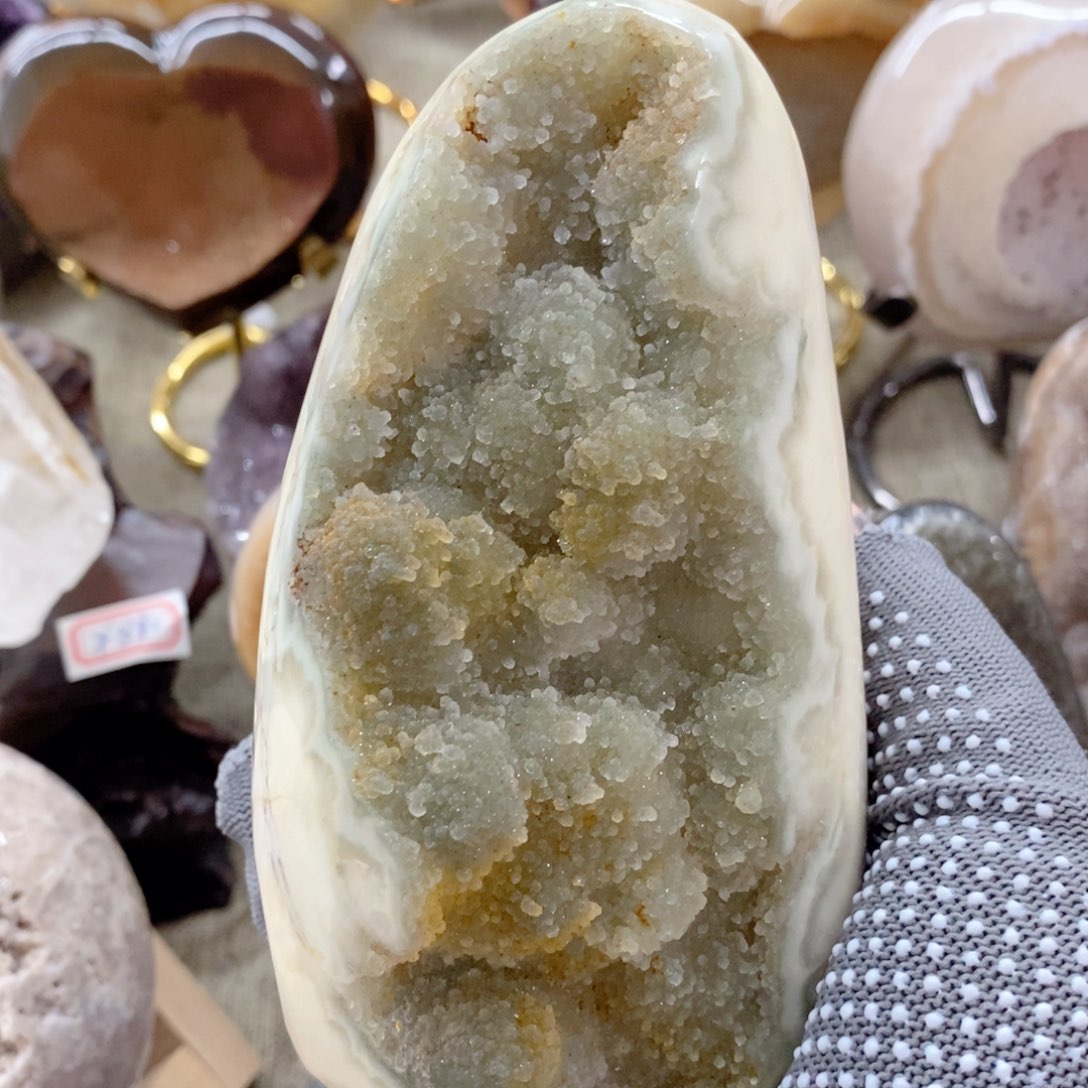 天然水晶摆件爱心未镶嵌水晶