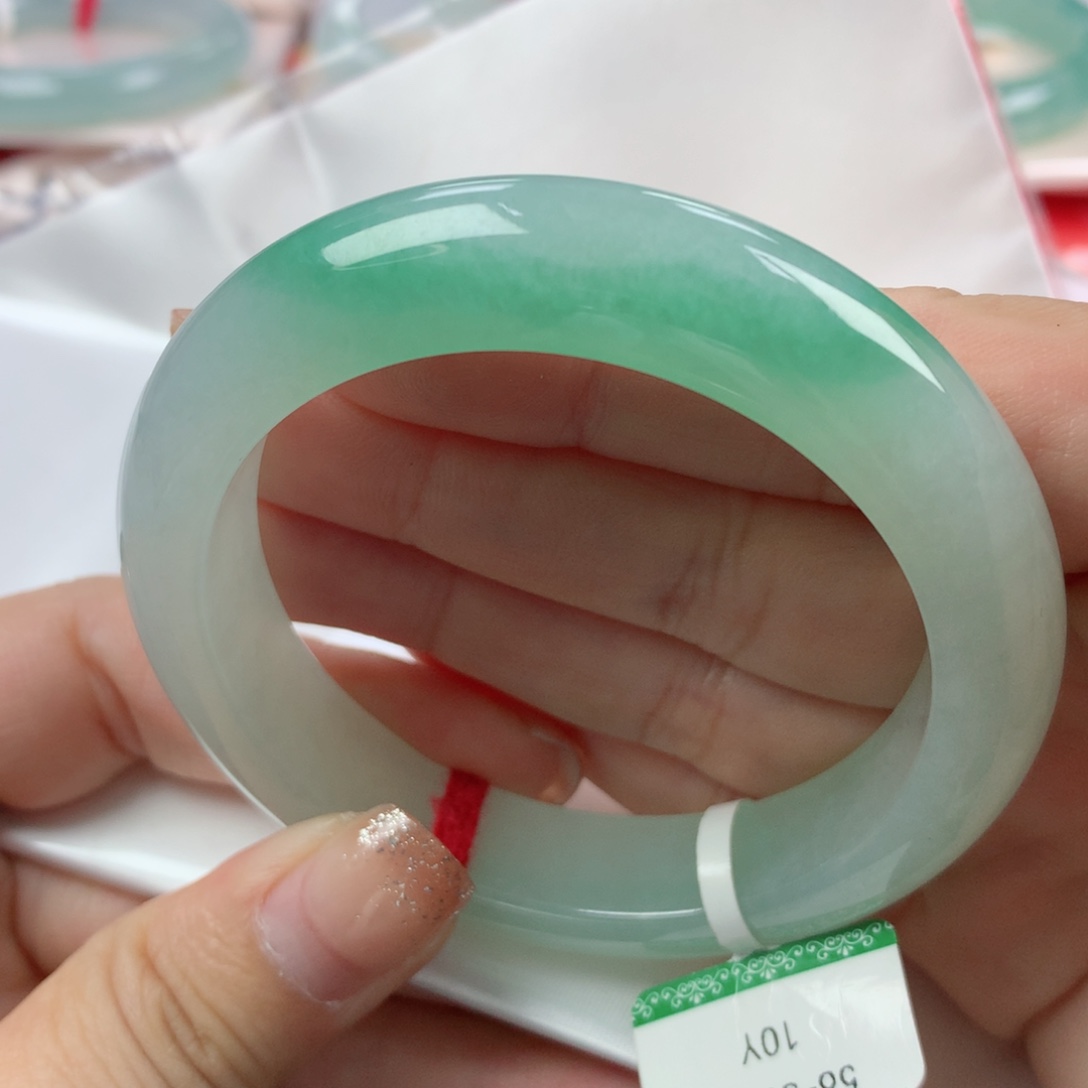 未镶嵌手镯翡翠缅甸天然翡翠56圈