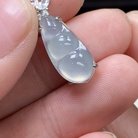 翡翠银S925镶嵌颈饰吊坠