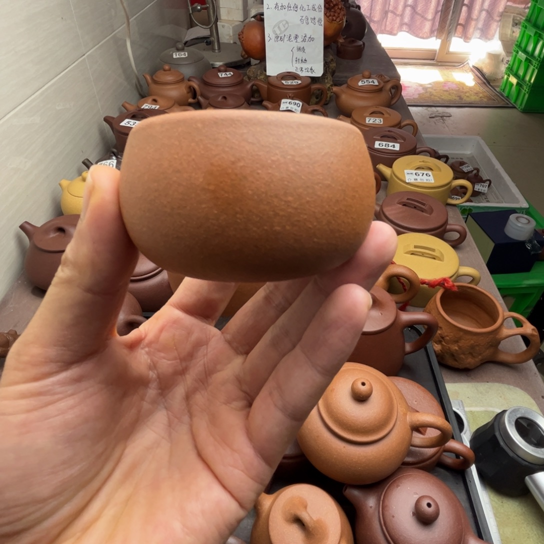 紫砂茶壶黄降坡30目80cc左右瑕疵不挑毛病