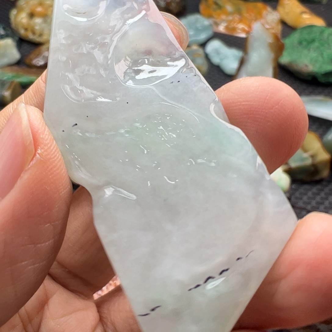 翡翠裸石缅甸翡翠