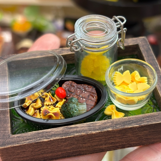 尼酱定制树脂食玩-超迷意面螺旋面蝴蝶面～毫米级diy微缩好看尺寸～