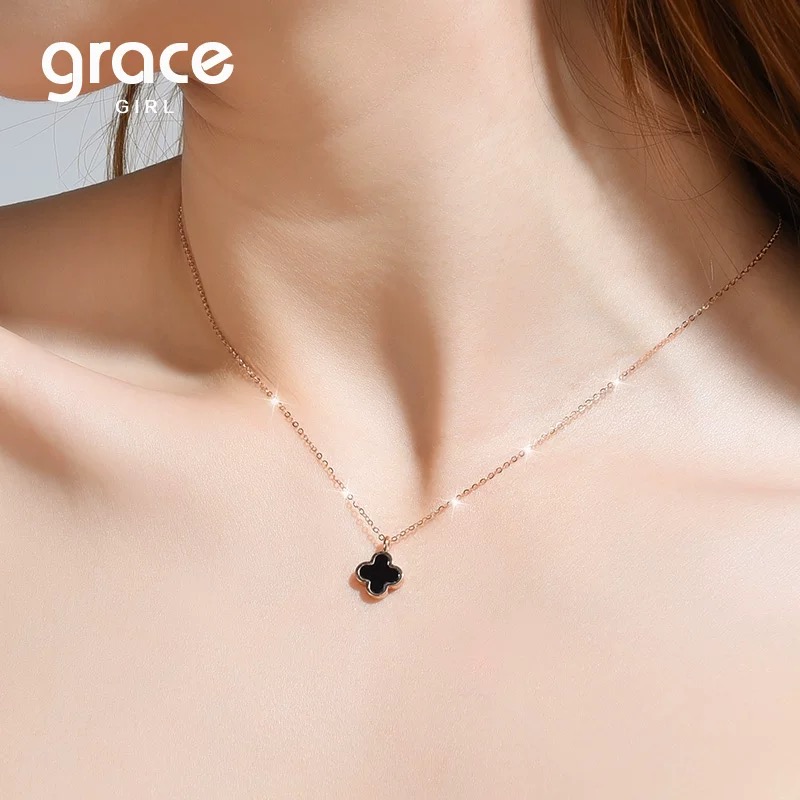 合金项链 合金项链四叶草项链