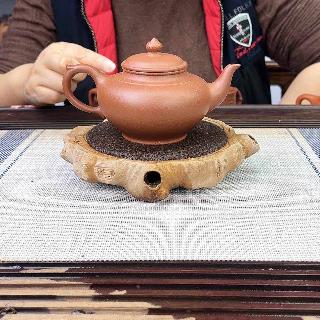 紫砂茶壶宜兴紫砂台西紫泥240c c