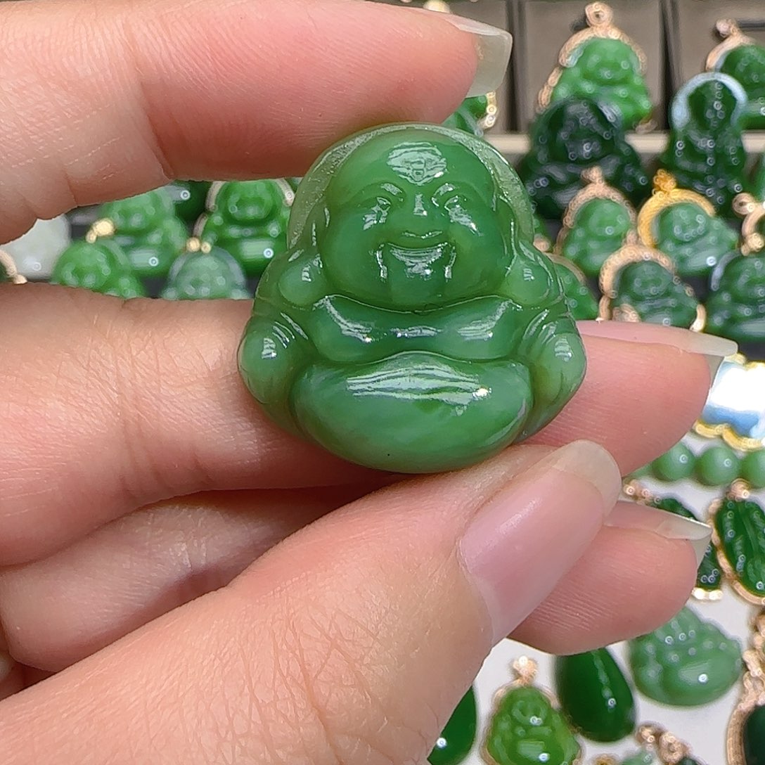 和田玉（碧玉）吊坠(不含链)未镶嵌