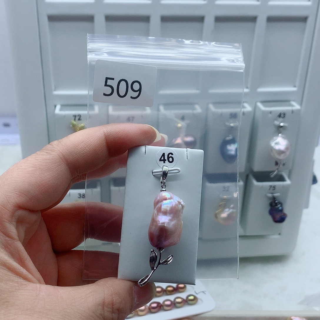 淡水珍珠吊坠(不含链)合金