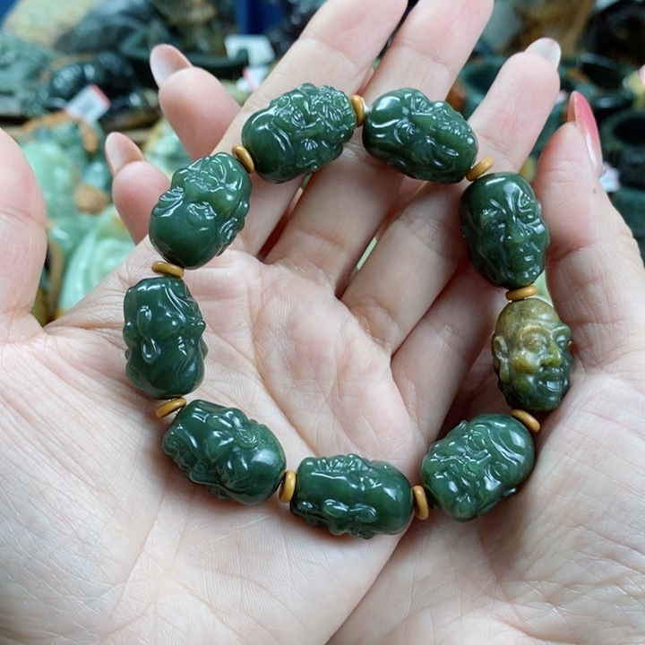 透闪石质玉手链未镶嵌