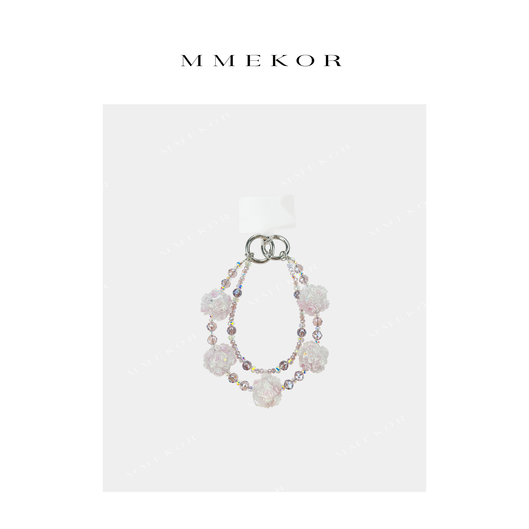 非金属树脂吊坠  MMEKOR“铃兰花球”手机链 2025新款链子 25856