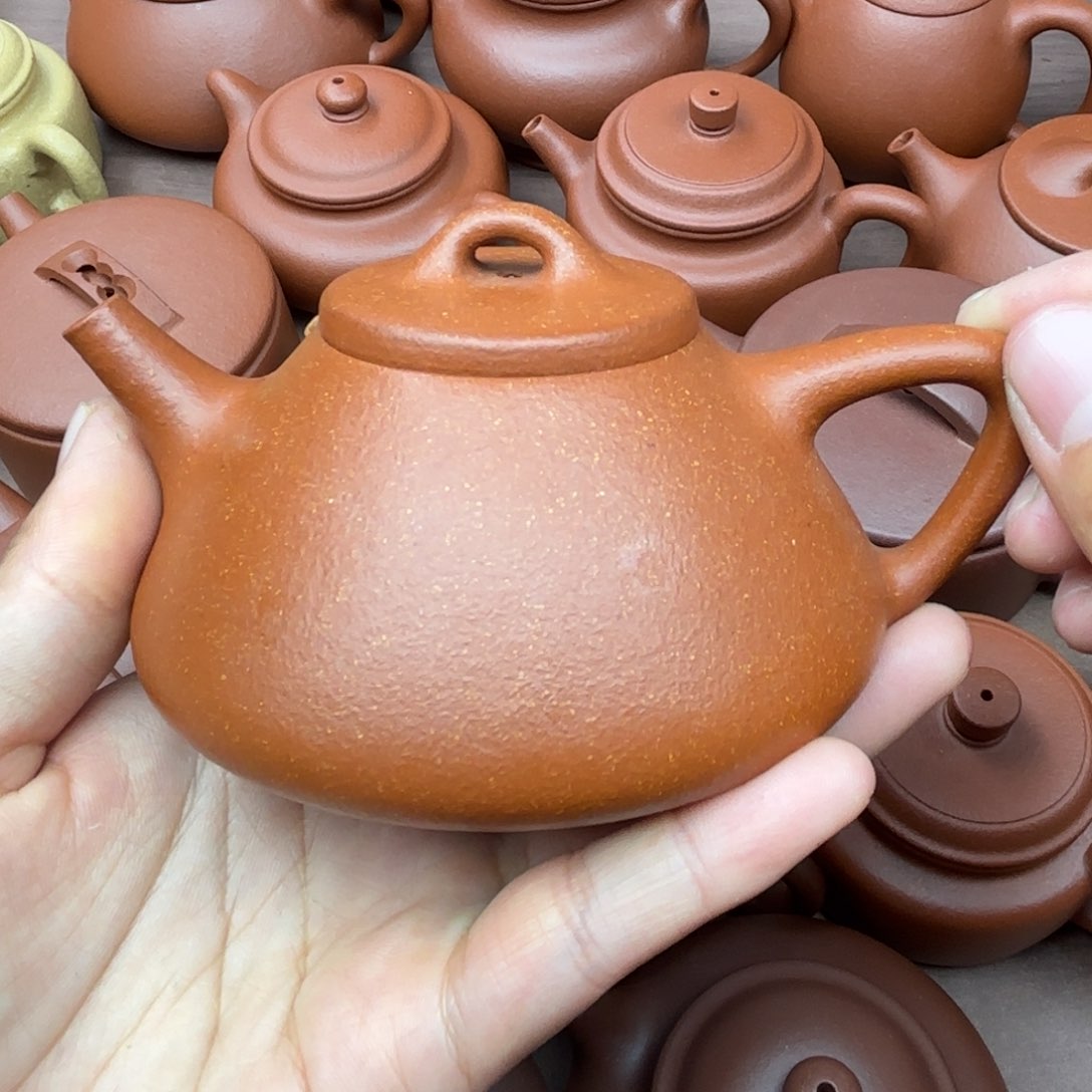 紫砂茶壶用****6红降坡子冶壶