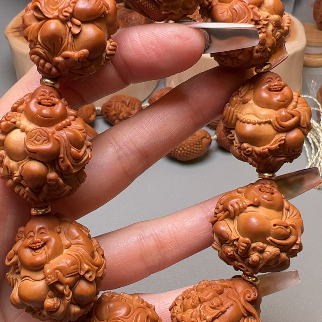 手串/手链橄榄核2.55-2.6百子弥勒